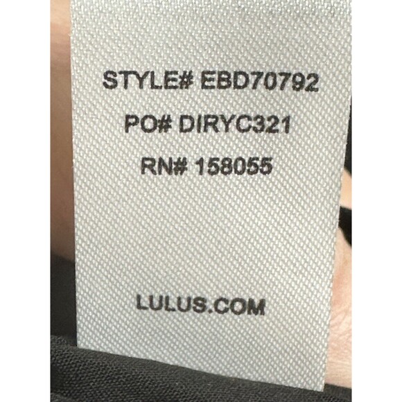 Lulus Country Charm Ruffle Shift Dress Black Size XS NWT Square Neck Mini - Picture 6 of 8